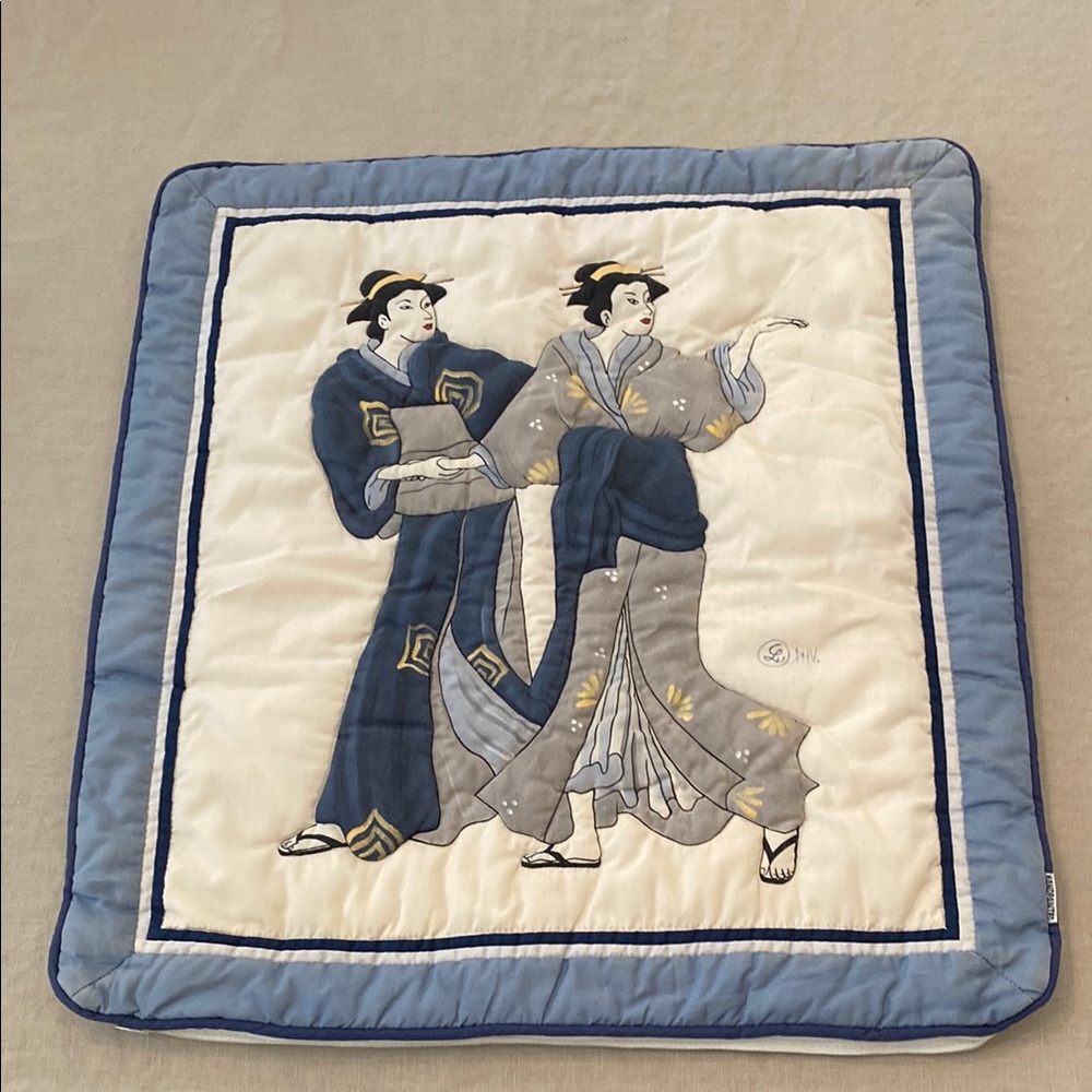 Vintage Japanese Obi Style Pillow